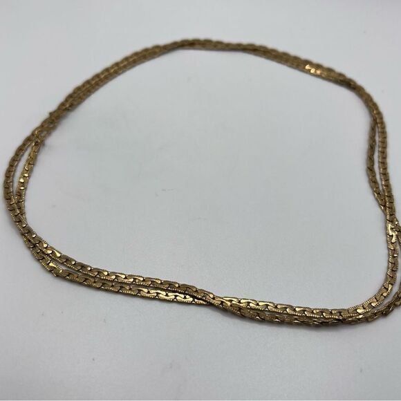 Vintage H-A Vendome Long Flat Chain Necklace - Picture 3 of 7